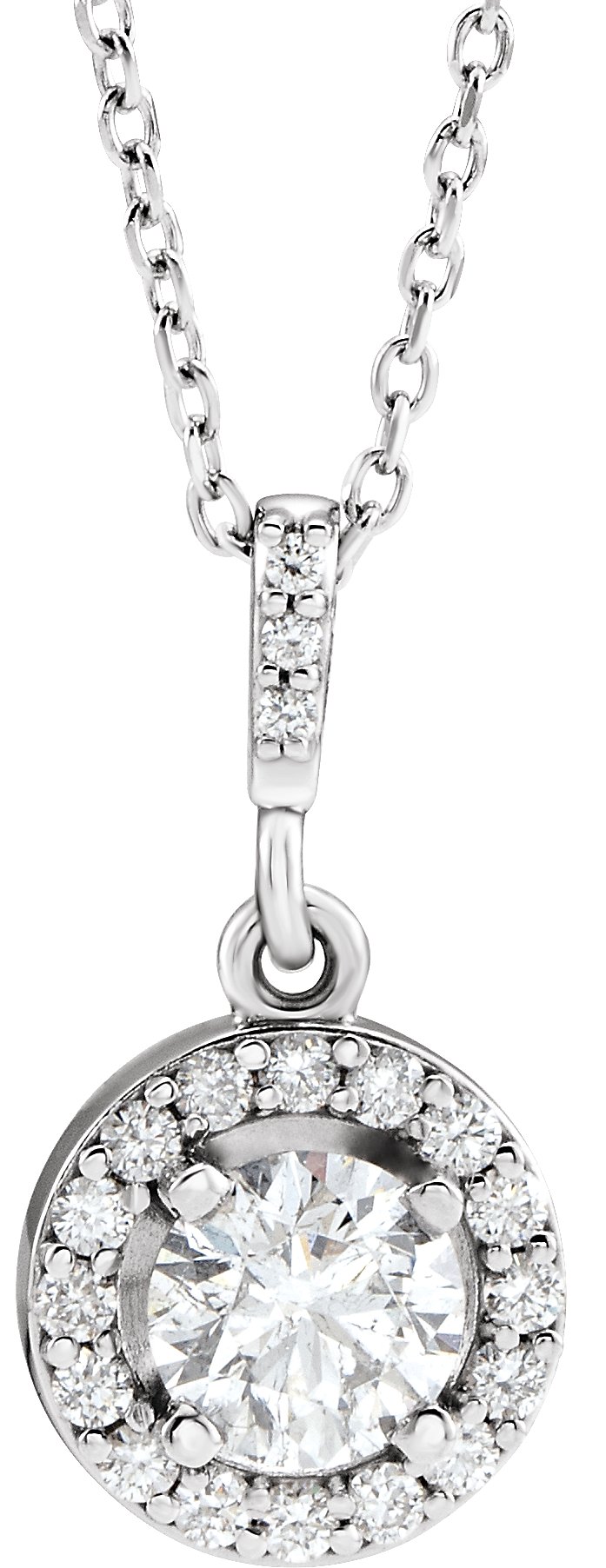 Halo-Style Necklace or Pendant