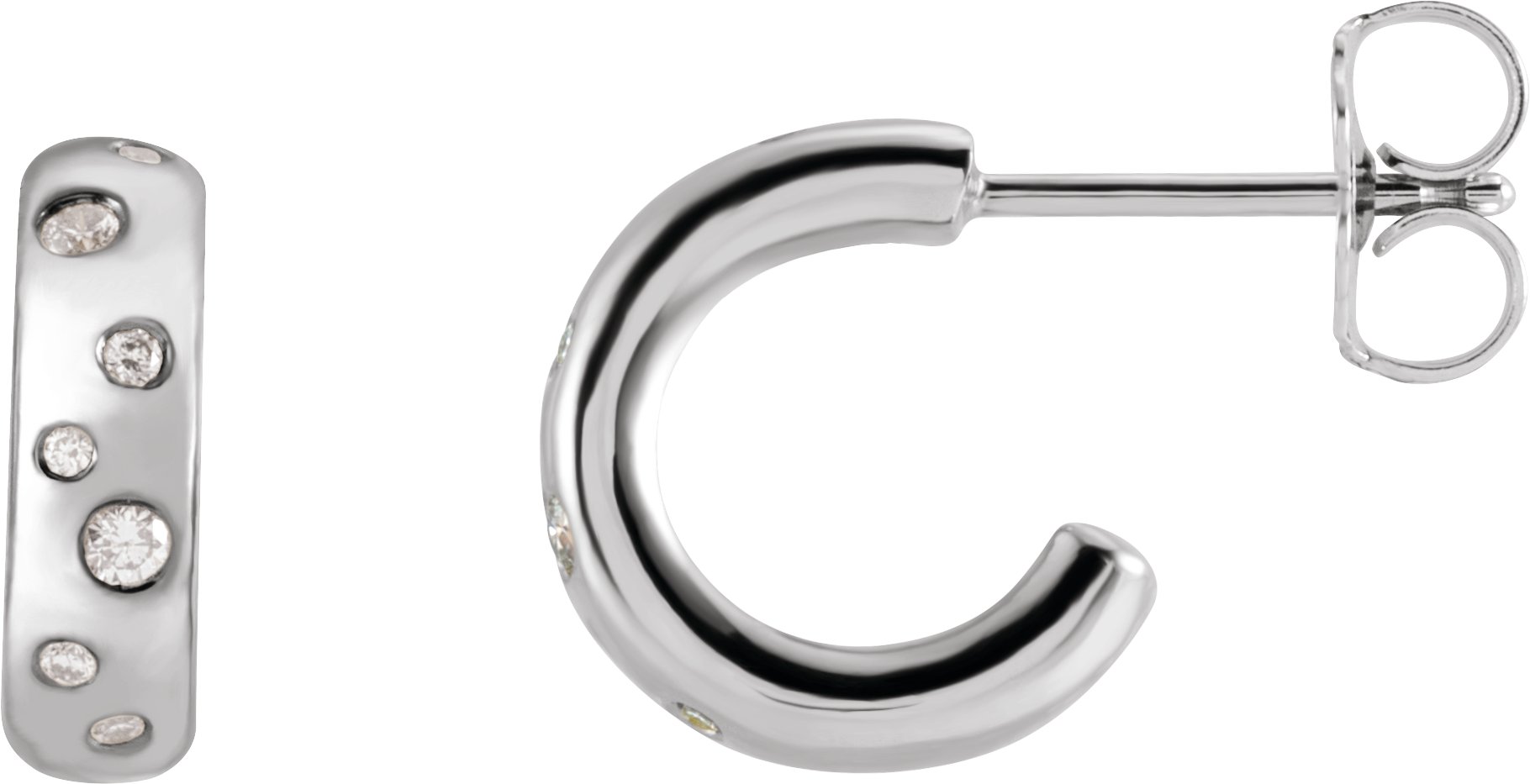 Accented Hoop Earrings