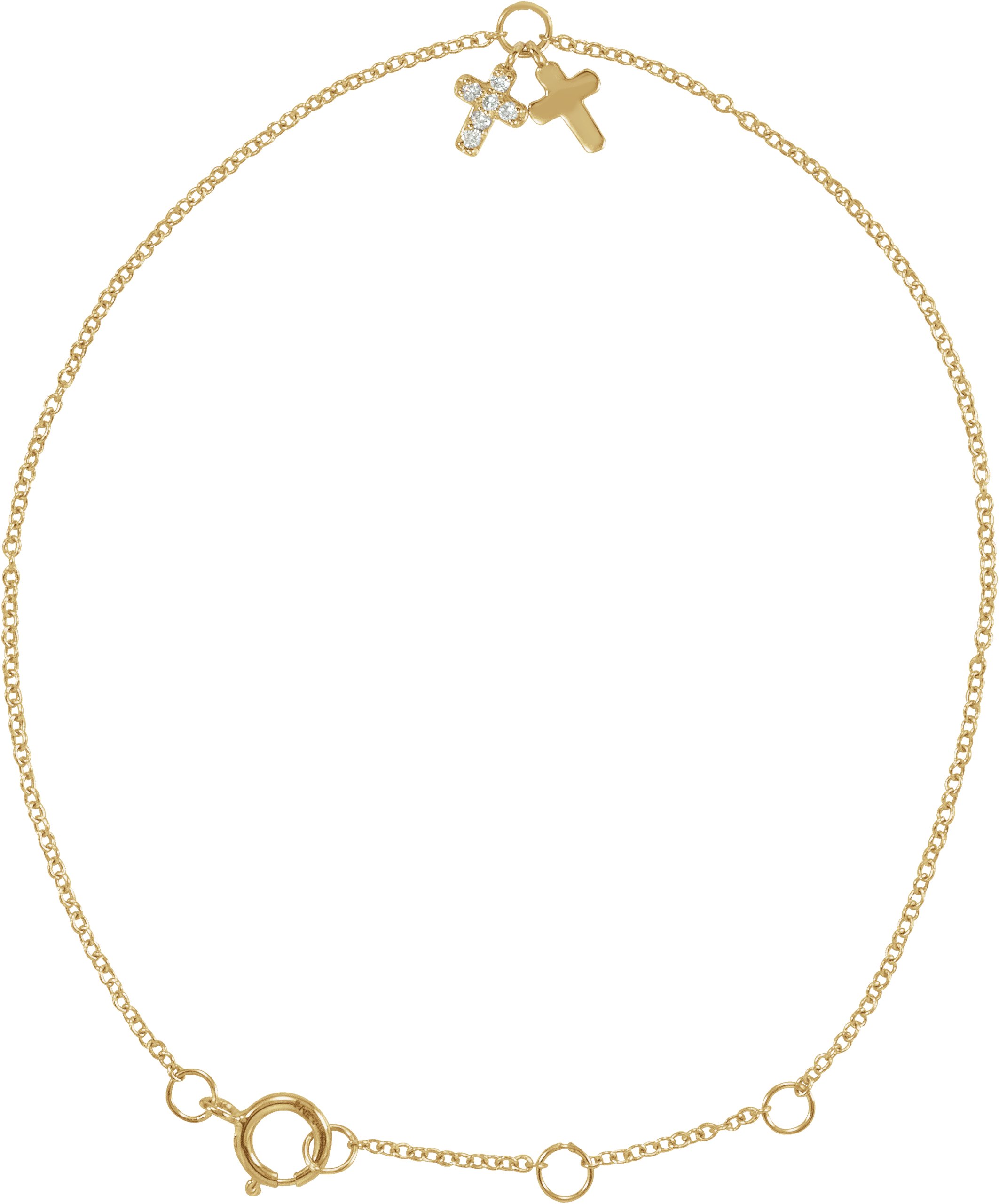 Adjustable Cross Bracelet