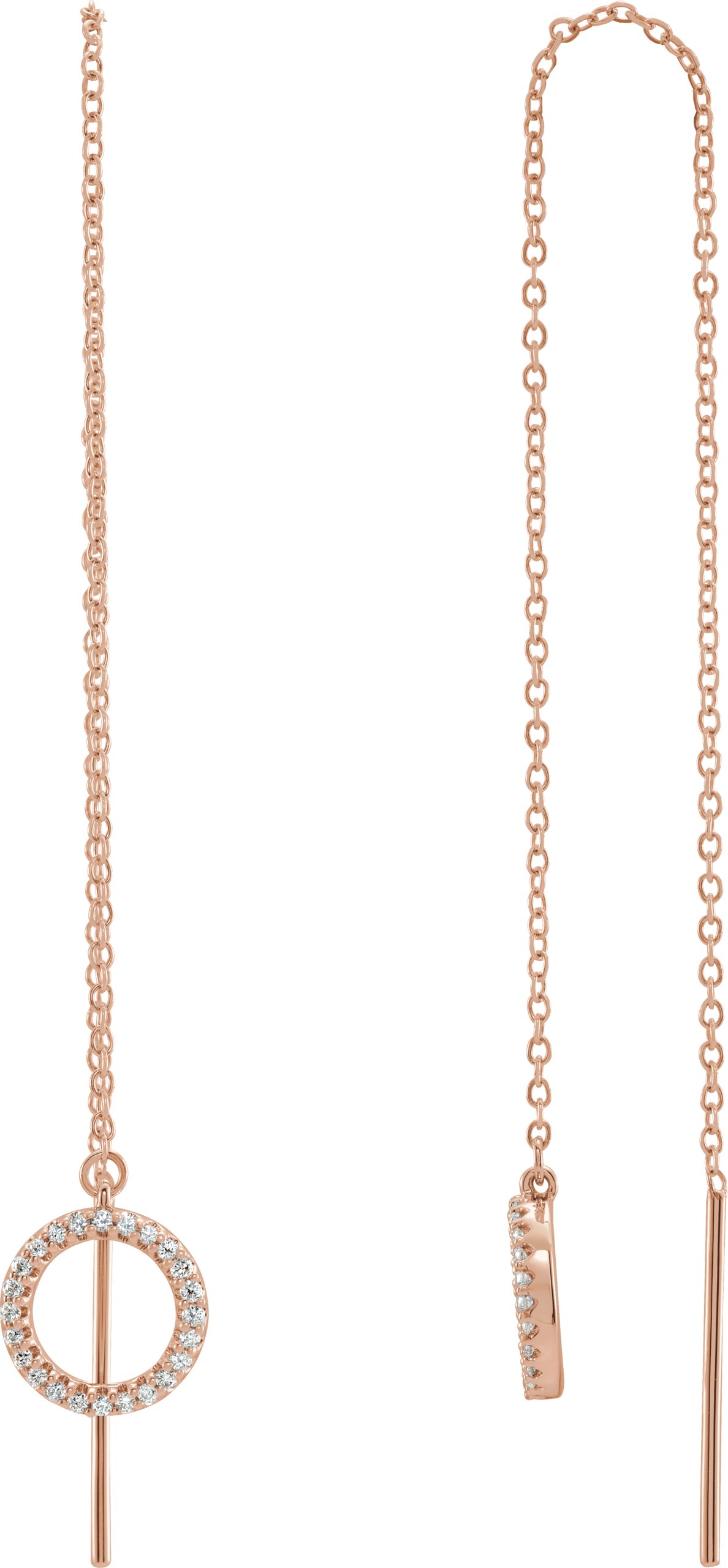Geometric Threader Earrings