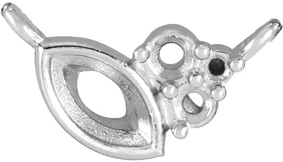 Accented Bezel-Set Necklace or Center