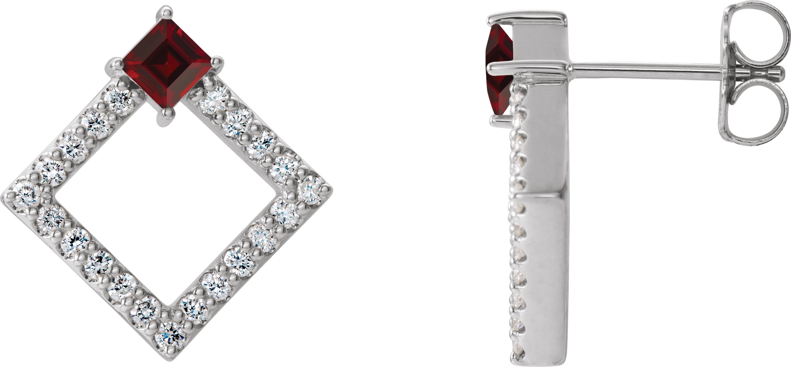 Accented Geometric Earrings
