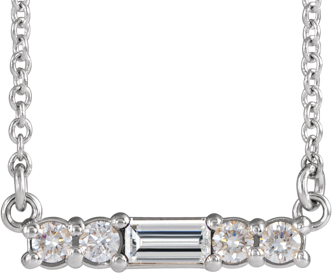 Accented Bar Necklace or Center