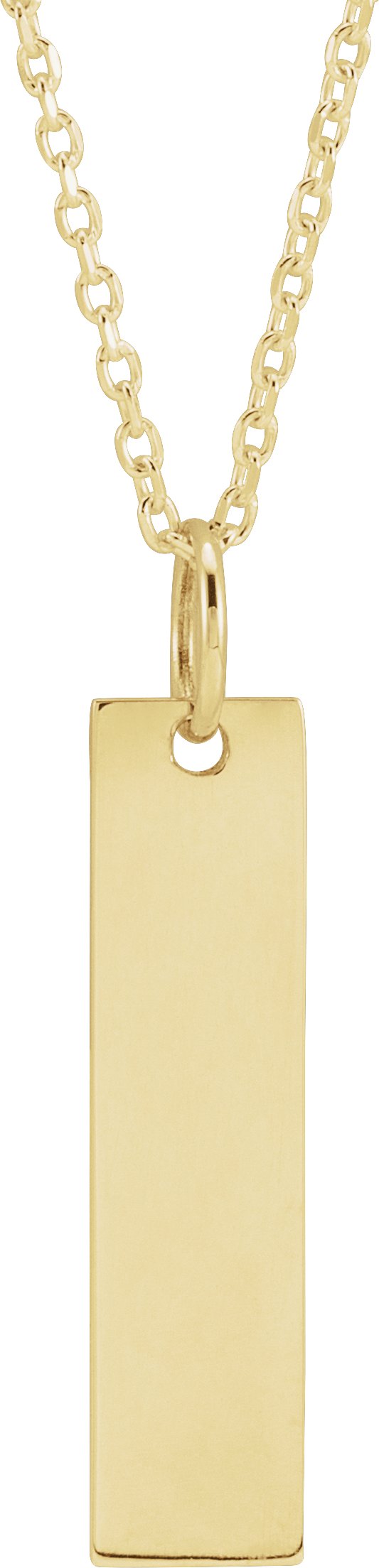 Engravable Bar Necklace or Charm/Pendant