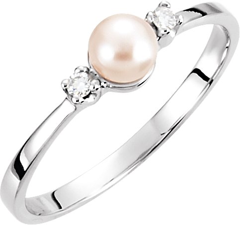 Accented Pearl Ring