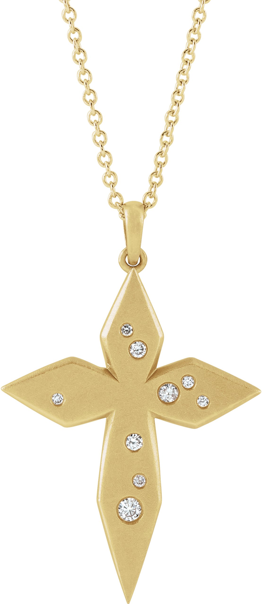 Accented Cross Necklace or Pendant