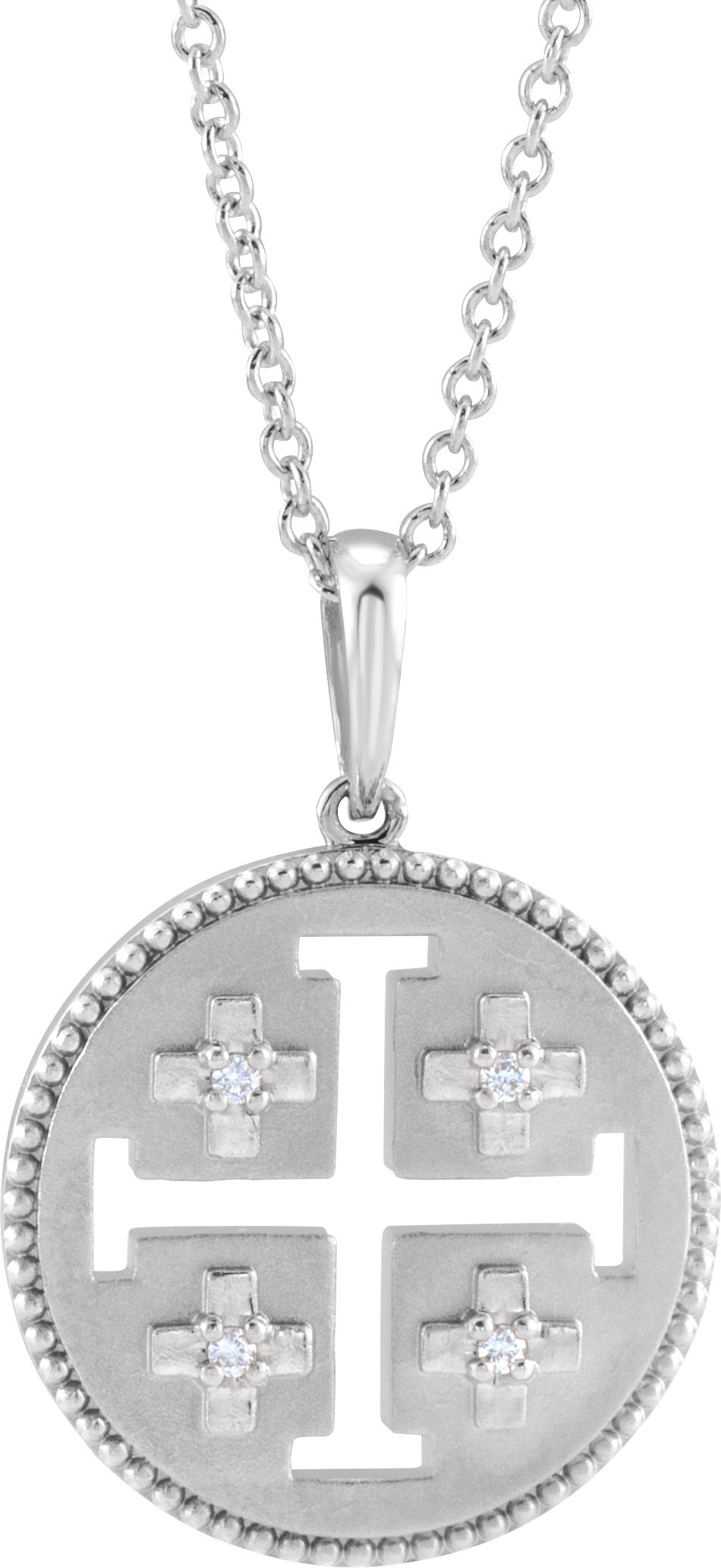 Jerusalem Cross Necklace or Pendant