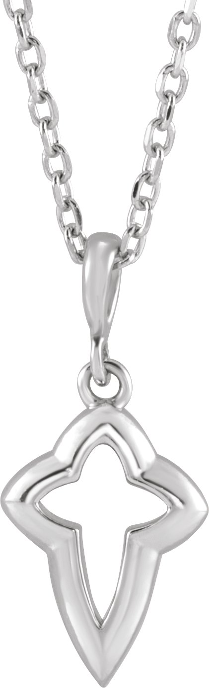 Petite Open Cross Necklace or Pendant