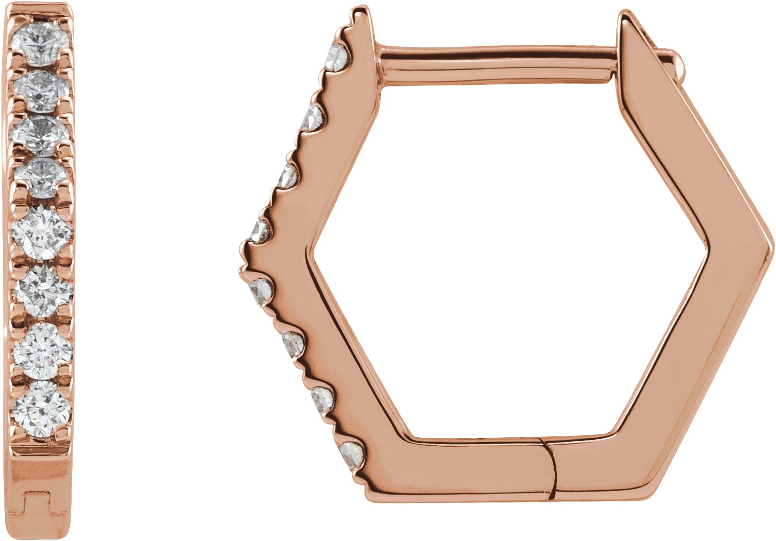 Geometric Huggie Earrings