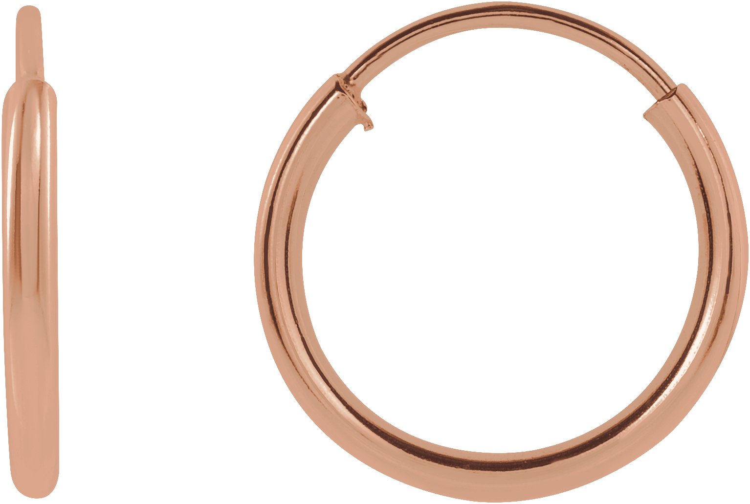 Flexible Endless Tube Hoop Earrings