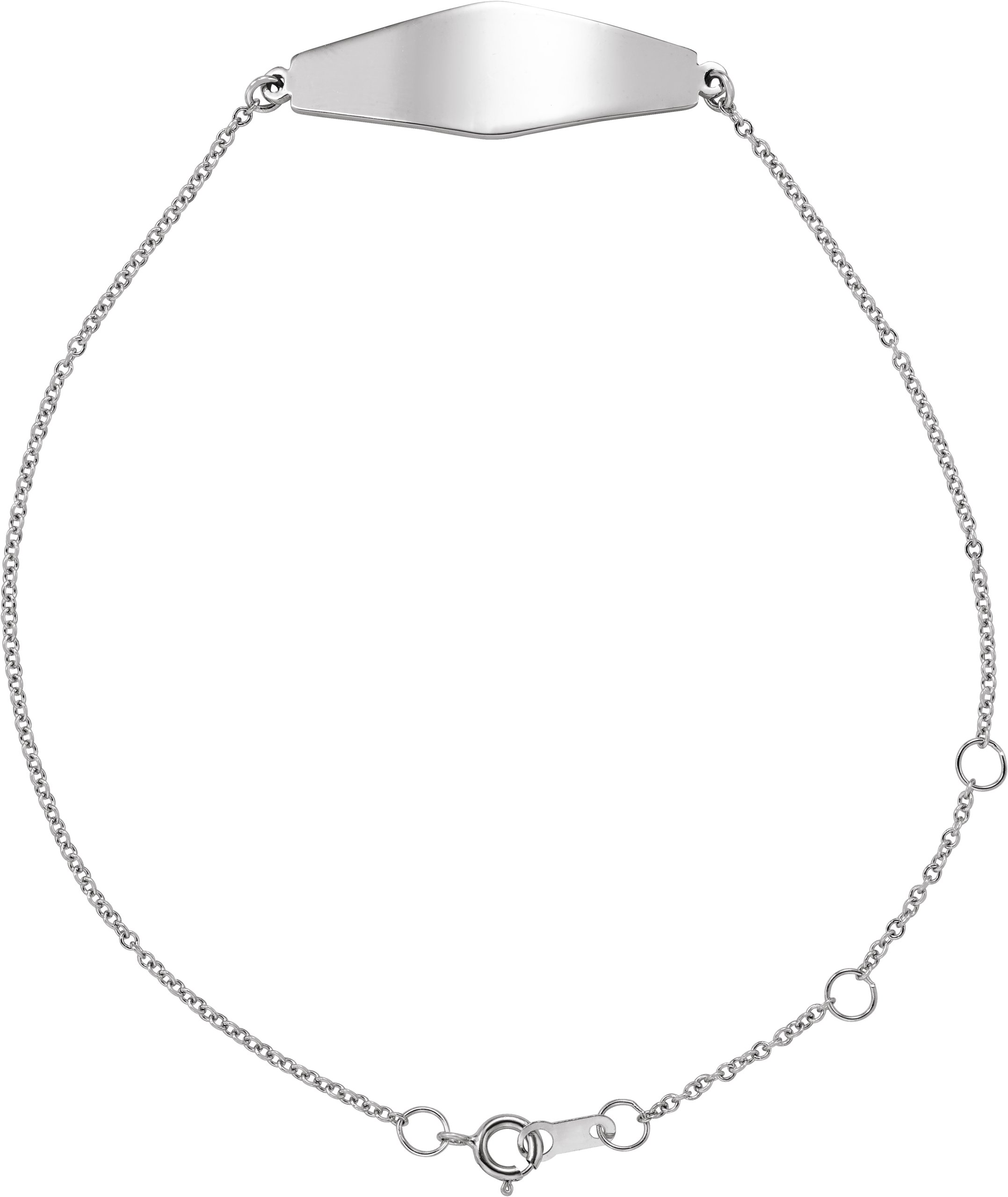 Engravable Curved Bar Bracelet