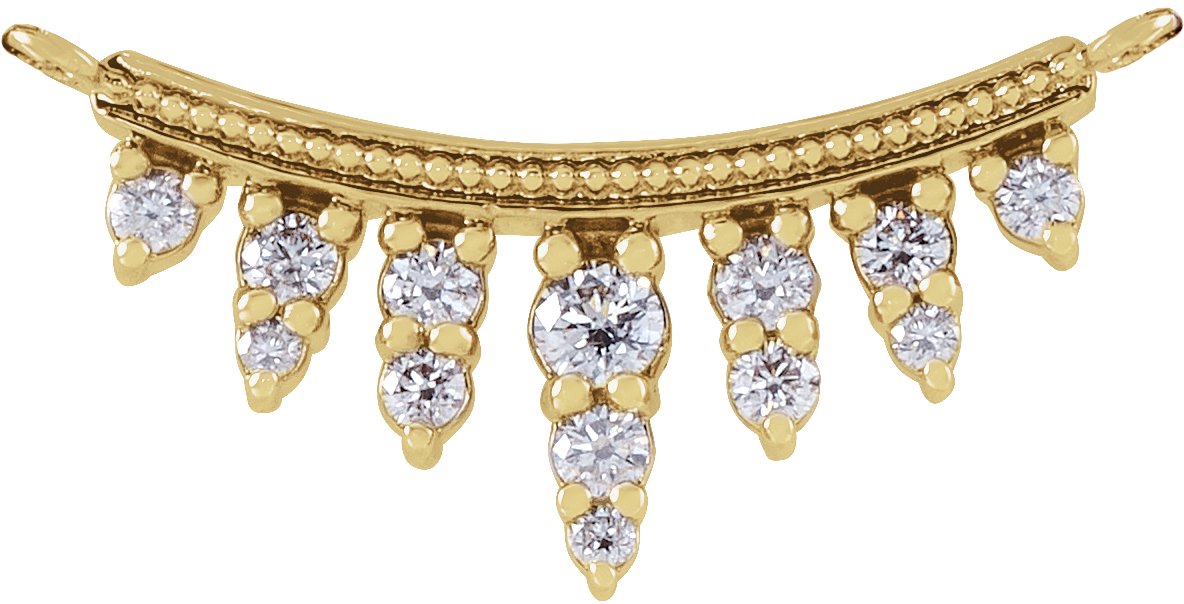 Accented Bar Necklace or Center
