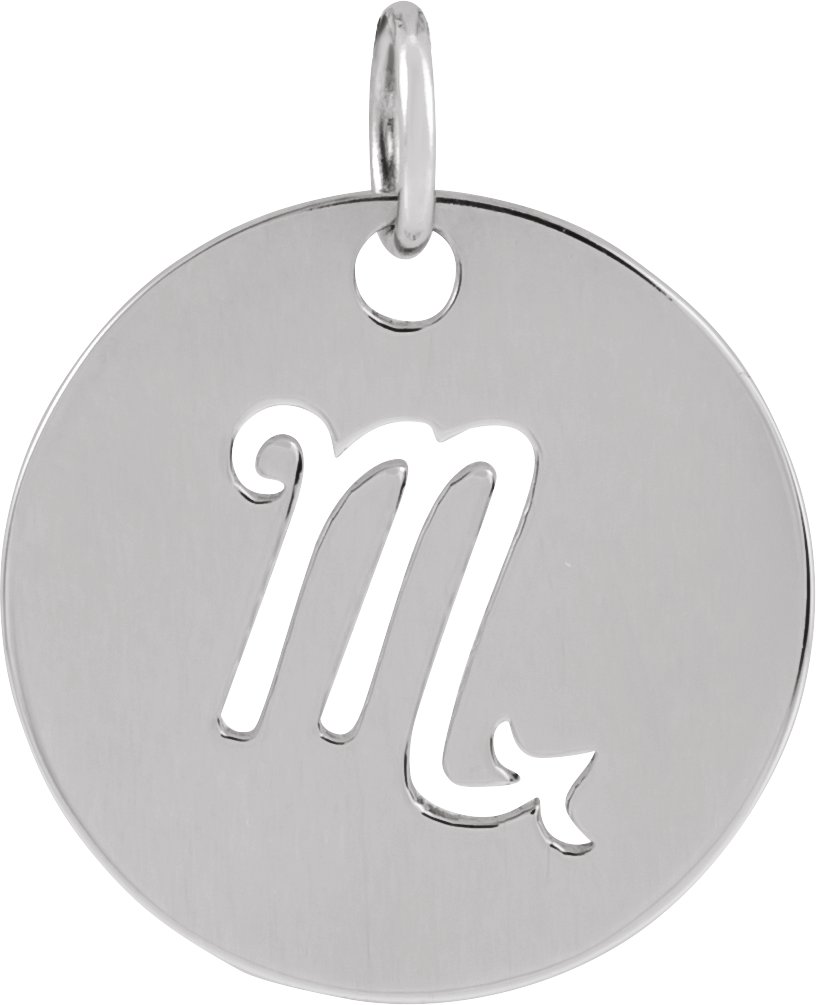Zodiac Disc Necklace or Charm/Pendant