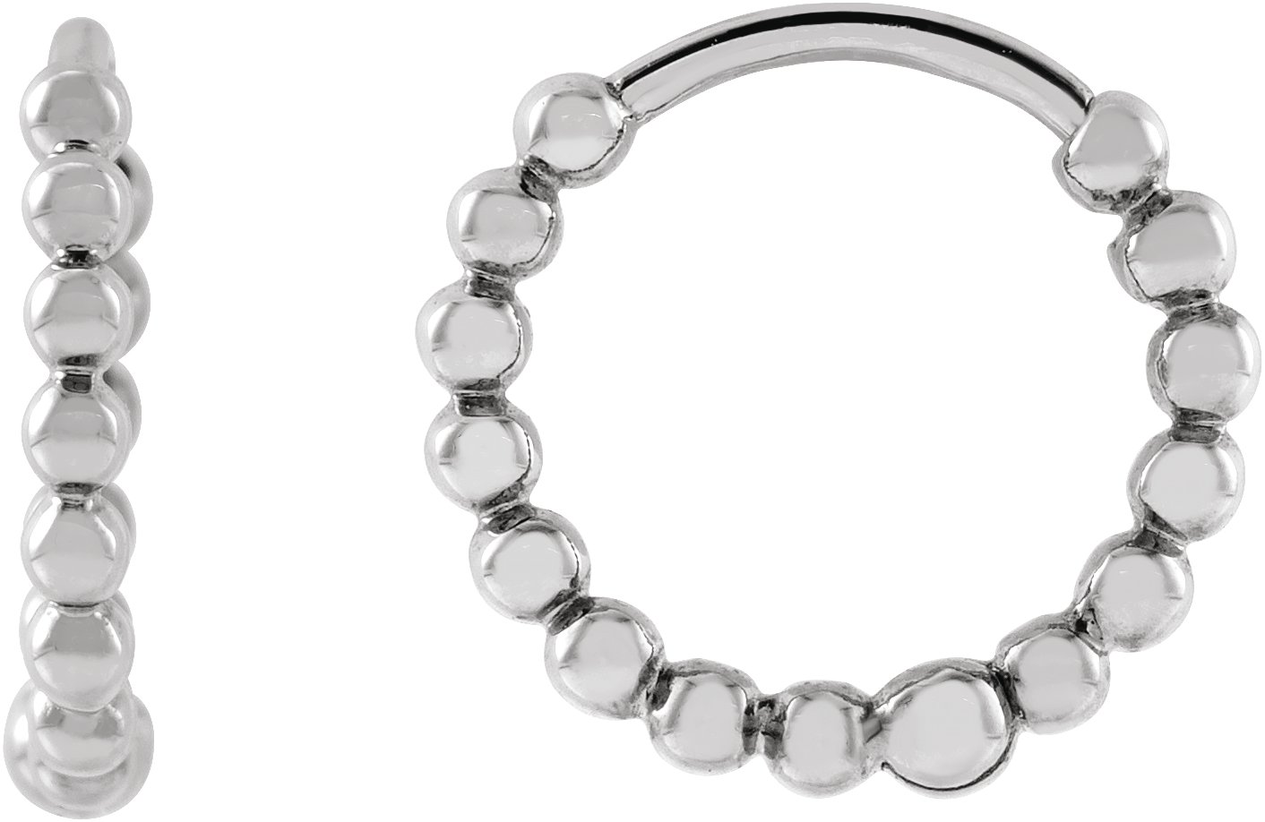 Beaded Hoop Earrings