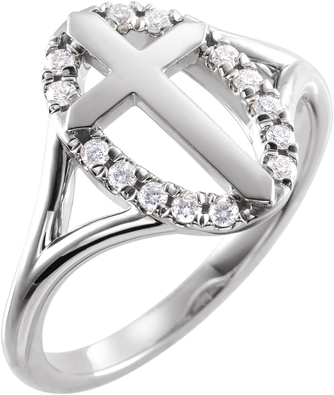 Halo-Style Cross Ring