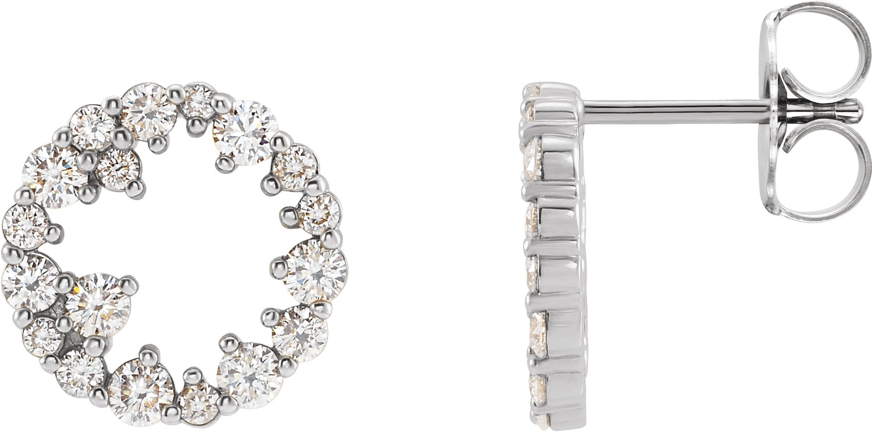 Accented Circle Earrings