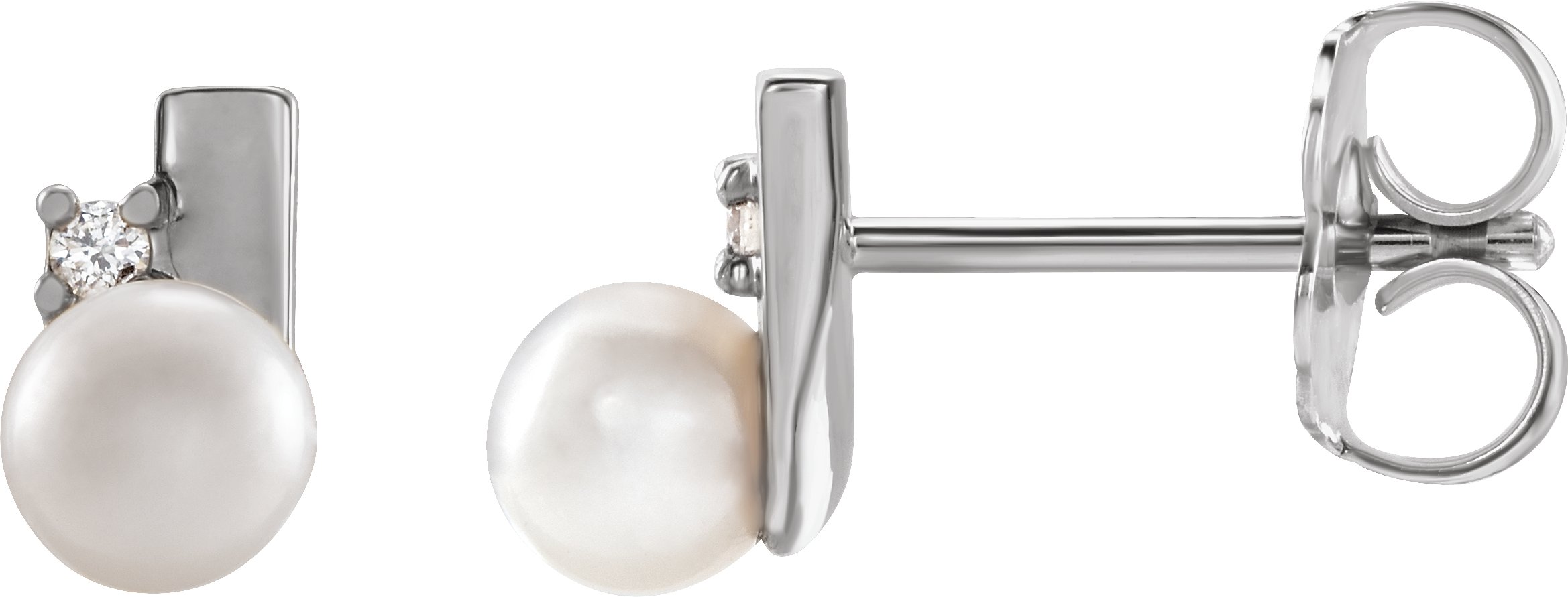 Pearl Geometric Earrings