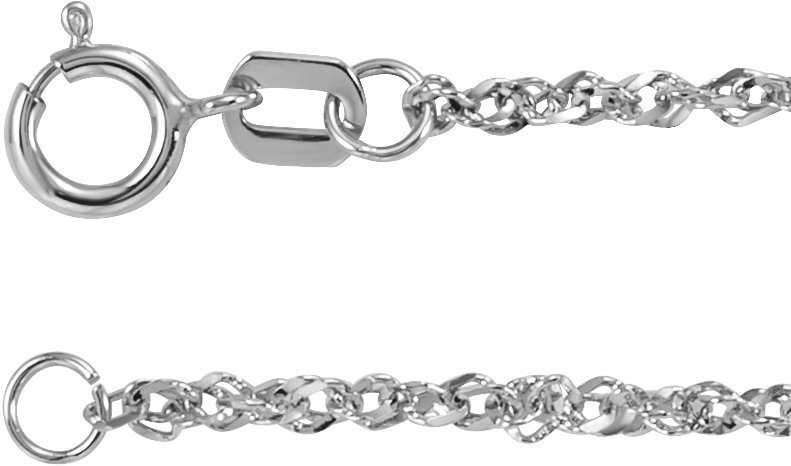 1.7 mm Diamond-Cut Singapore Chain