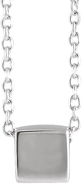 Cube Necklace or Slide Pendant