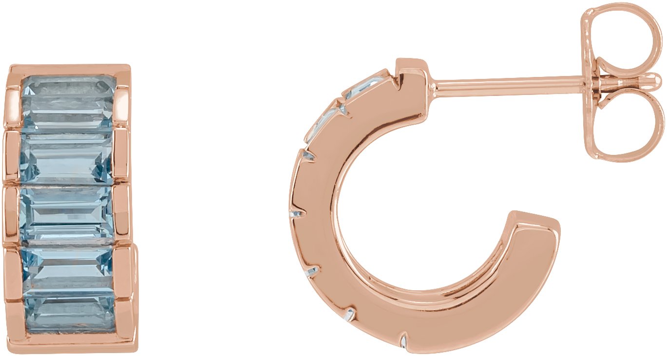 Channel-Set Hoop Earrings