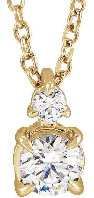Accented Claw-Prong Necklace
