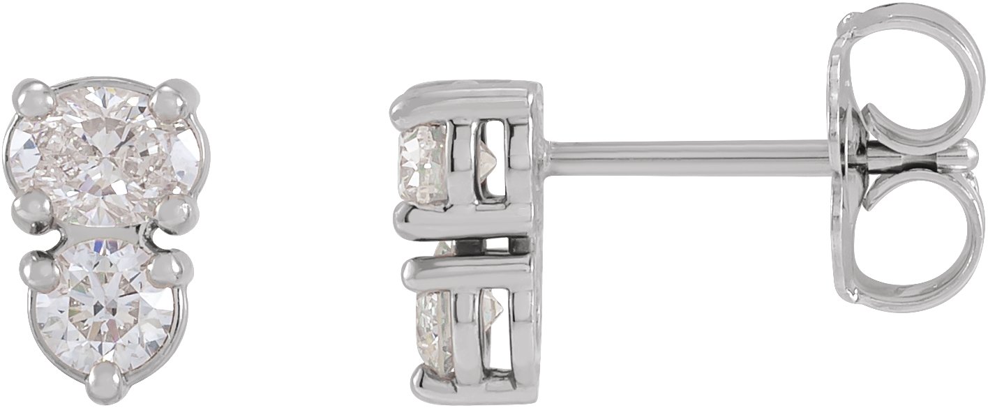 Two-Stone Earrings