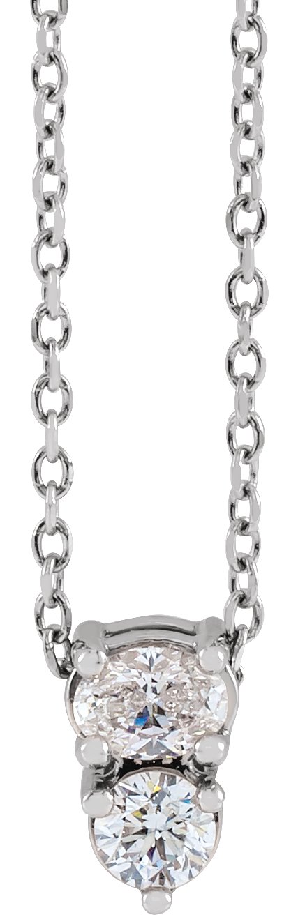 Two-Stone Necklace or Slide Pendant