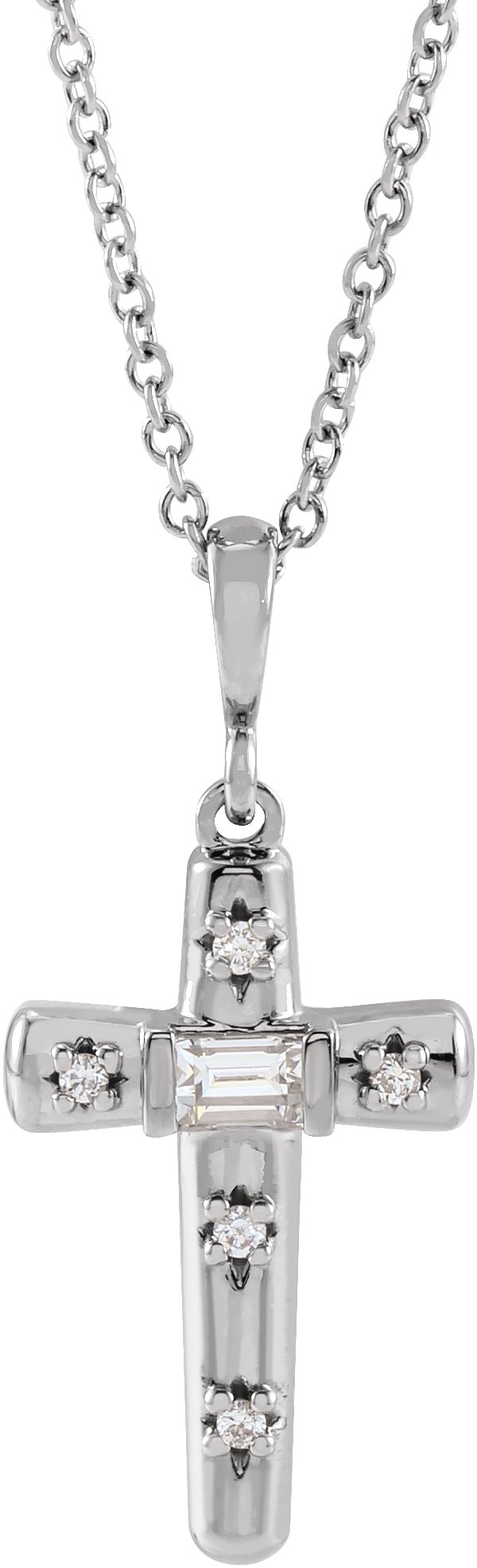 Accented Cross Necklace or Pendant