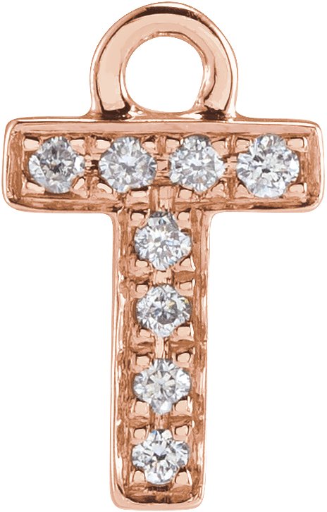 Petite Pavé™ Initial Dangle