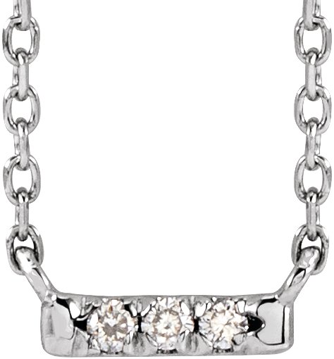 French-Set Bar Necklace or Center