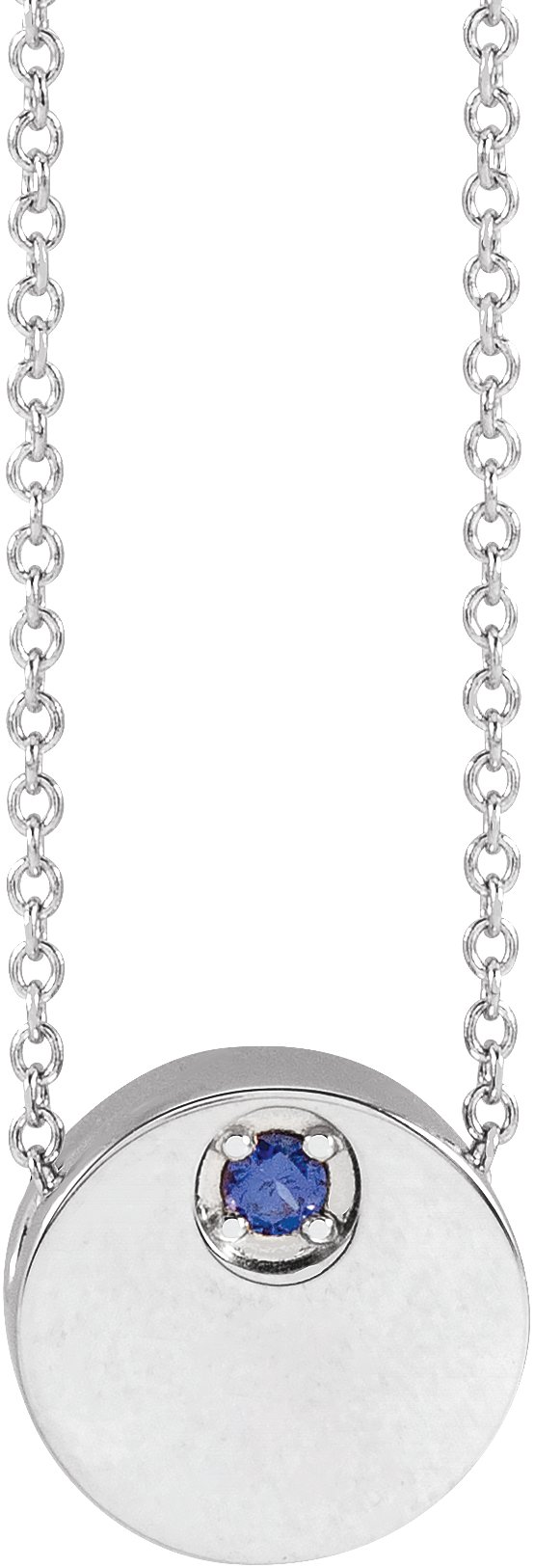 Engravable Disc Necklace or Slide Pendant