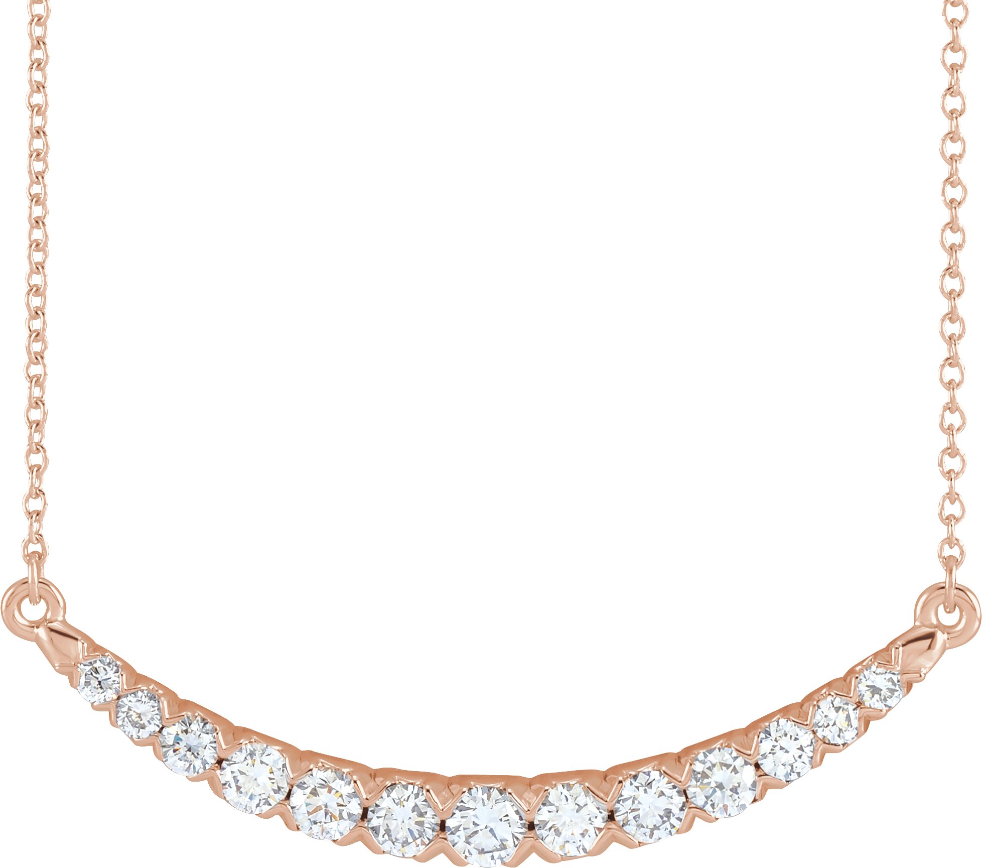 Lab-Grown Diamond Bar Necklace
