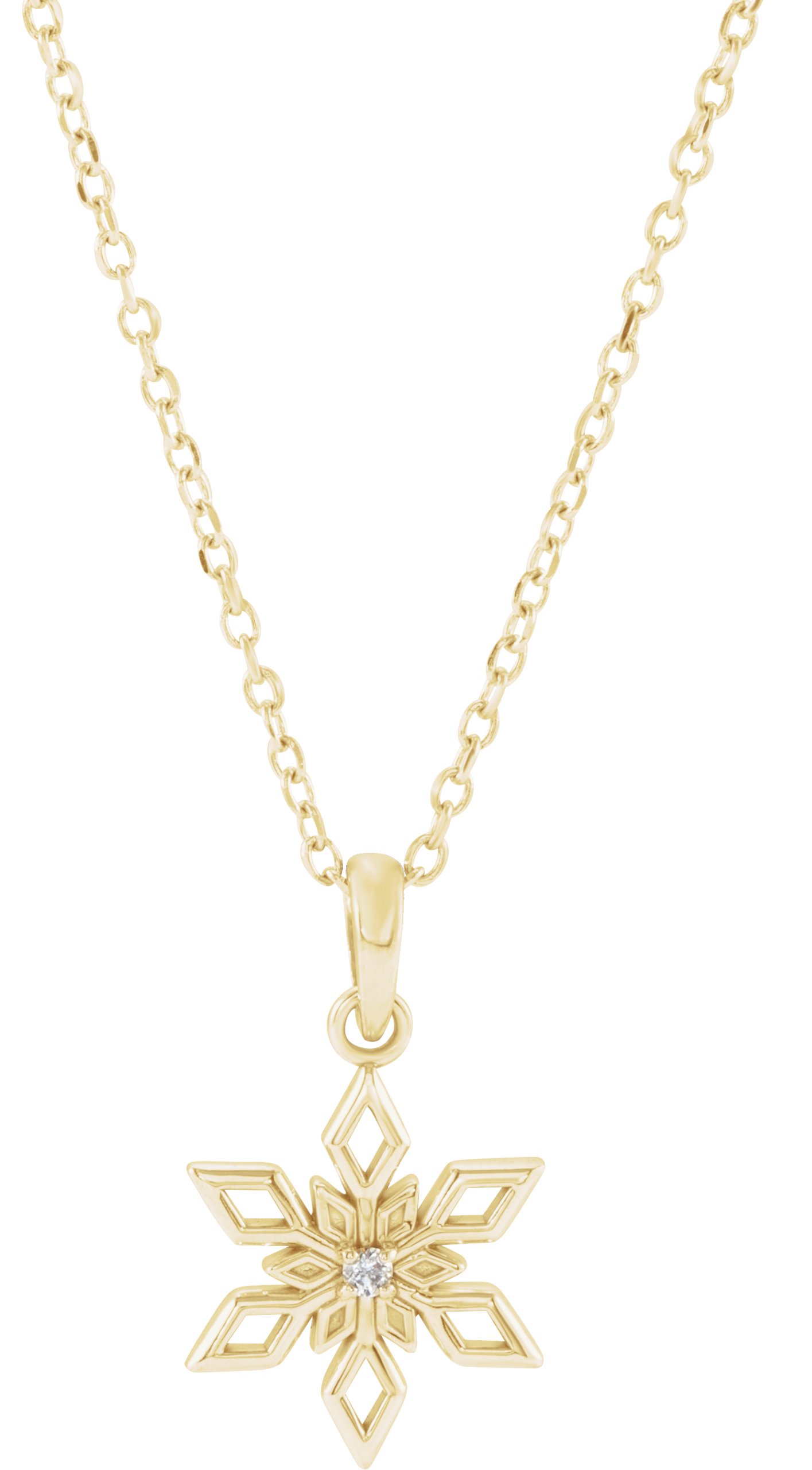 Snowflake Necklace or Pendant
