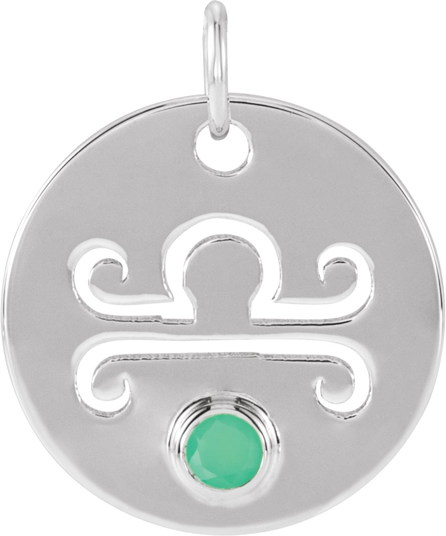 Zodiac Disc Necklace or Pendant