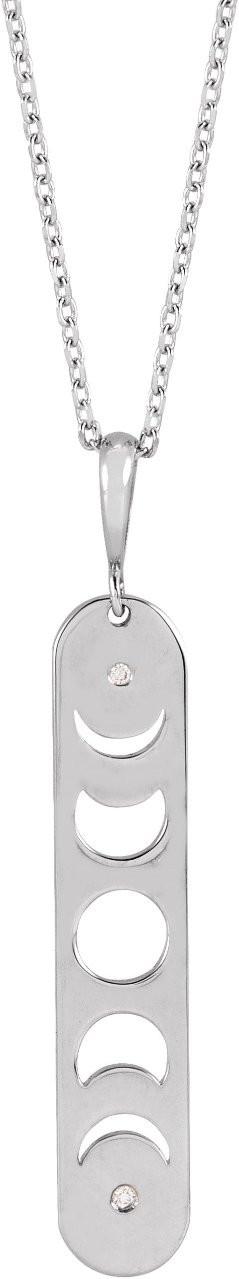 Moon Phase Bar Necklace or Pendant