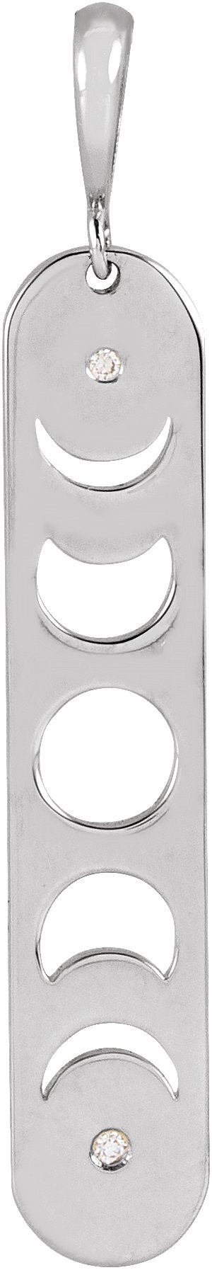 Moon Phase Bar Necklace or Pendant
