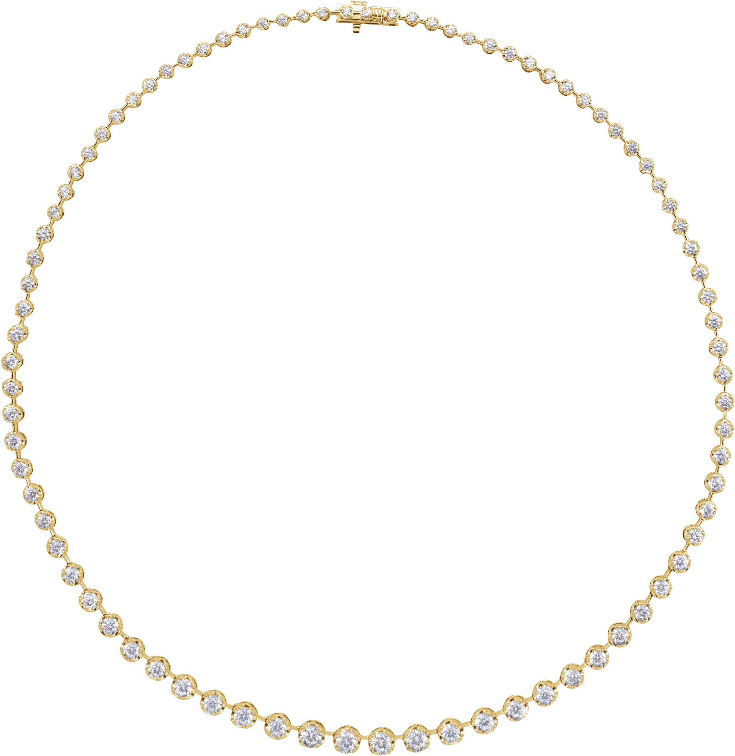 Lab-Grown Diamond Line Necklace