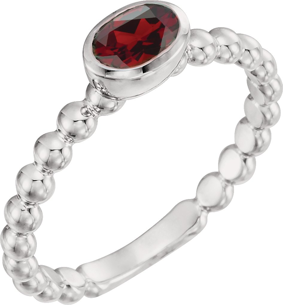 Family Beaded Stackable Ring
