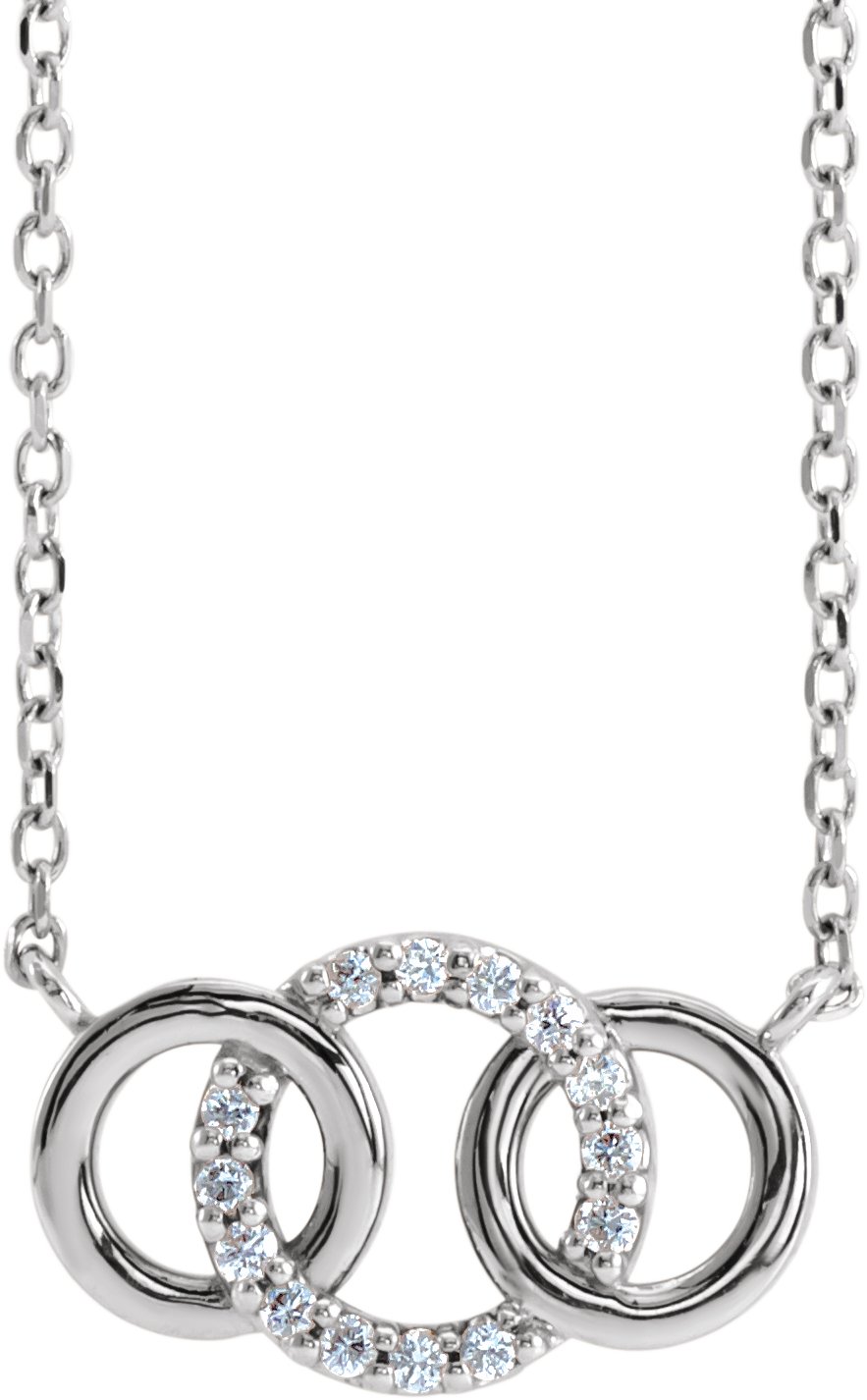 Interlocking Circle Necklace or Center