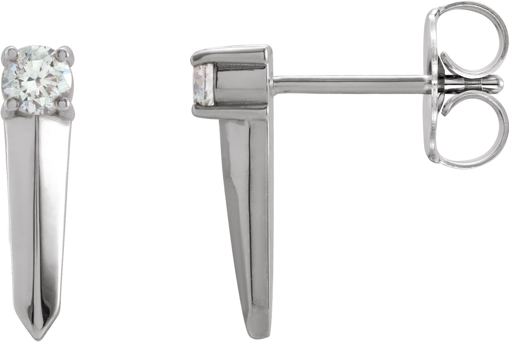 Knife-Edge Bar Earrings