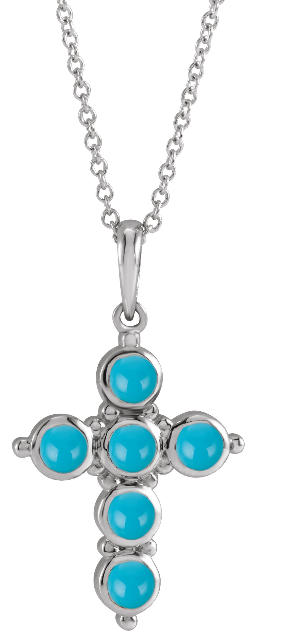 Cabochon Cross Necklace or Pendant