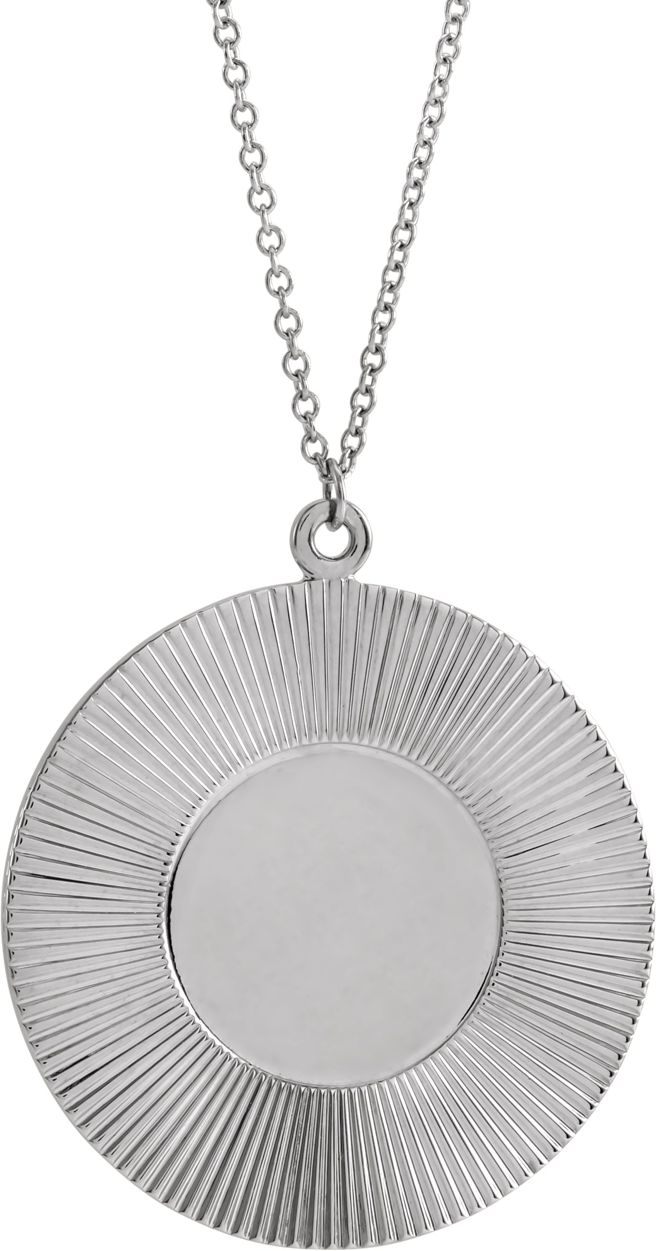 Engravable Sunburst Necklace