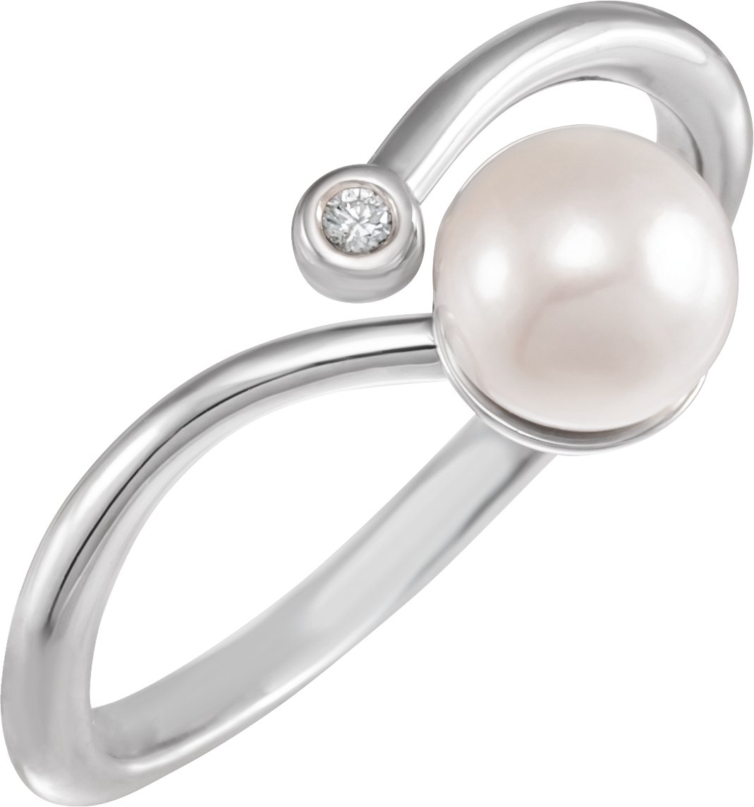 Freeform Pearl Ring