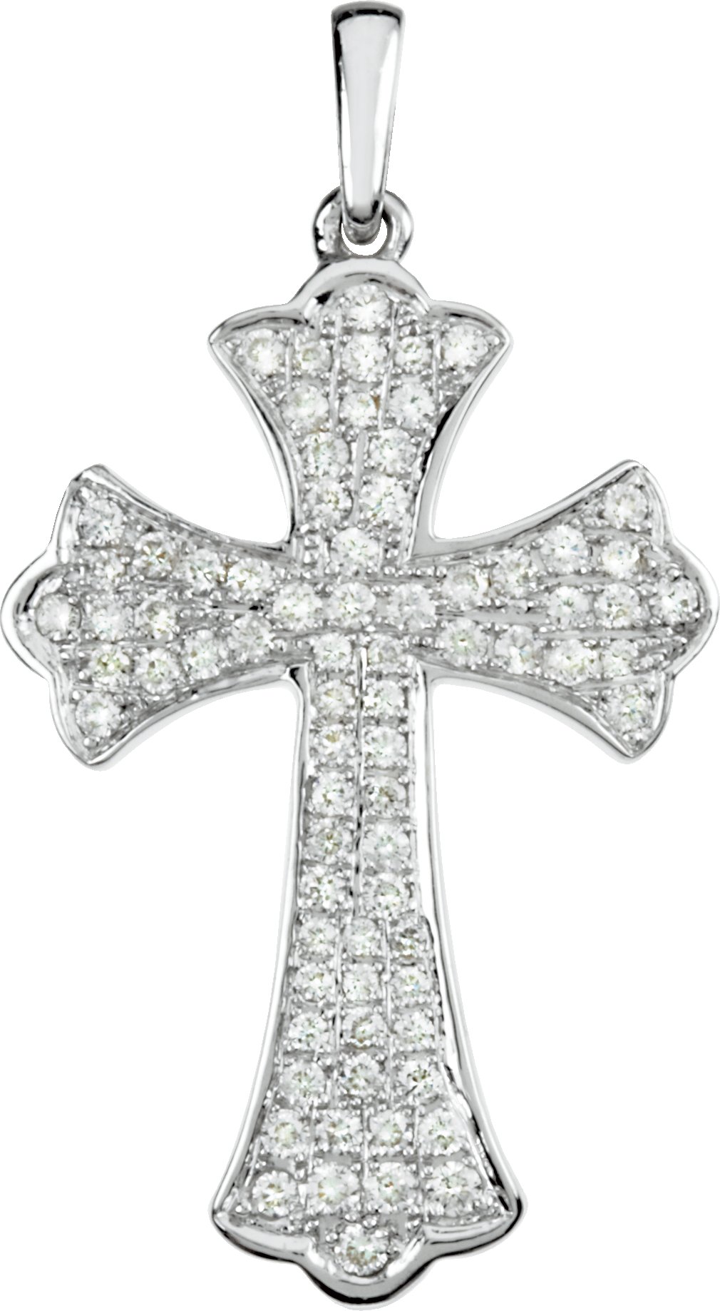 Micro Pavé-Style Cross Pendant