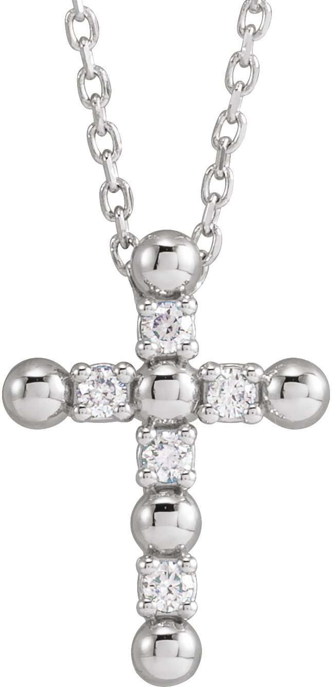 Beaded Cross Necklace or Pendant
