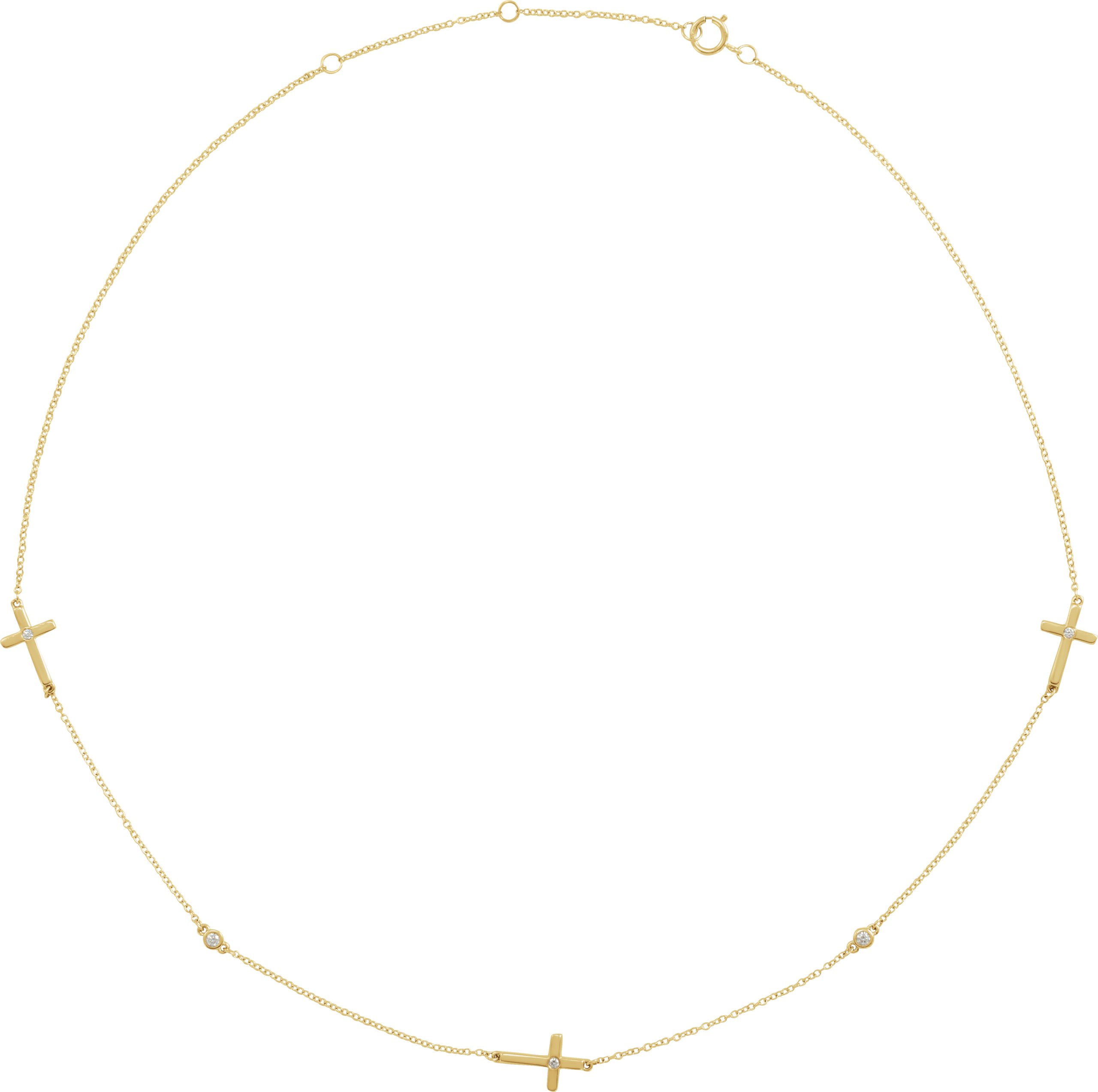 Cross Station Necklace