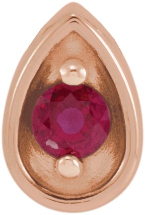 Teardrop Necklace or Slide Pendant