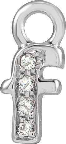 Petite Pavé™ Lowercase Initial Dangle