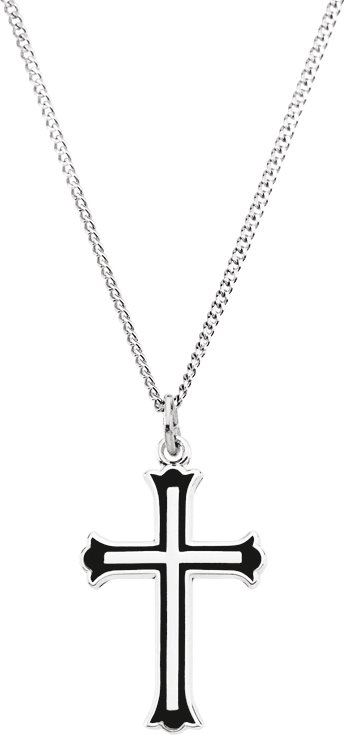 Enamel Cross Necklace