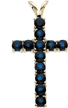 Accented Cross Pendant 